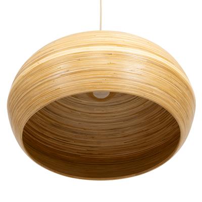 Bambu Tavan Aydınlatması Curve Form 60cm