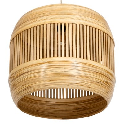 Bambu Tavan Aydınlatması Silindir Form 50cm