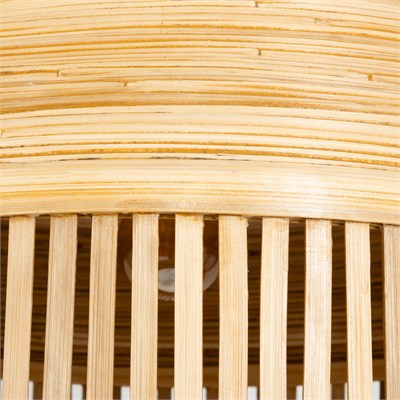 Bambu Tavan Aydınlatması Silindir Form 50cm