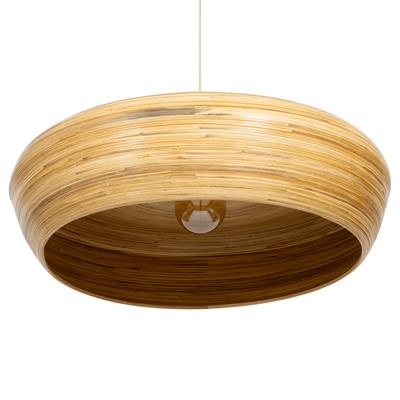 Bambu Tavan Aydınlatması Yuvarlak Form Ç.90cm