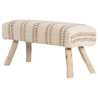 Bench Fildişi/Multi 80 cm x 30 cm x 40 cm