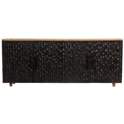 Büfe Ahşap Oymalı 4 kapılı 200 cm x 45 cm x 80 cm