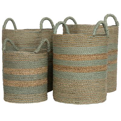 Çamaşır Sepeti 4 lü  Aqua Naturel