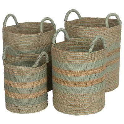 Çamaşır Sepeti 4 lü  Aqua Naturel