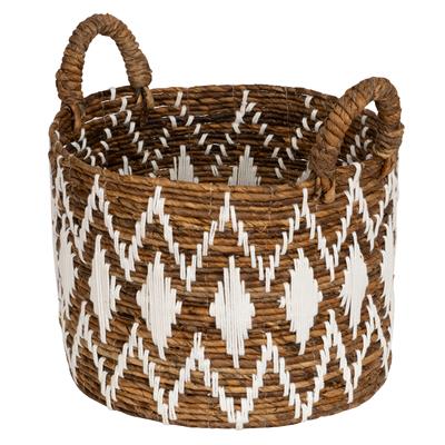 Çamaşır Sepeti  Beyaz Naturel Ç.40 cm