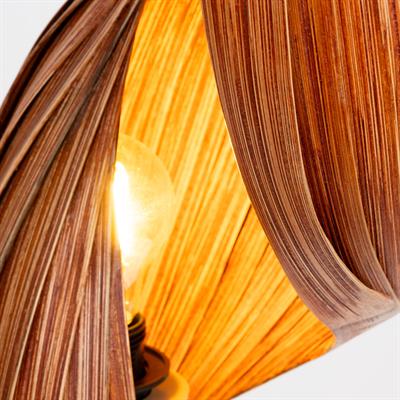 Bambu Spiral Şerit LambaderY.145cm