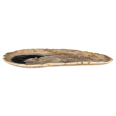 Dekoratif Bowl Fosil Ağaç -38 cm x 25 cm x 2 cm