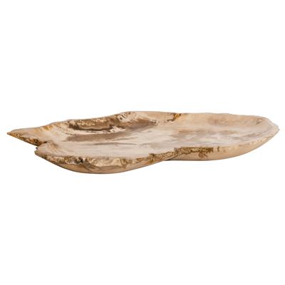 Dekoratif Bowl Fosil Ağaç -40 cm x 28 cm  x3 cm