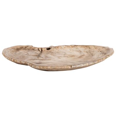 Dekoratif Bowl Fosil Ağaç -43 cm x 30 cm  x 4 cm