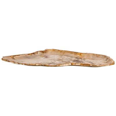 Dekoratif Bowl Fosil Ağaç -58 cm x 37 cm x 3 cm