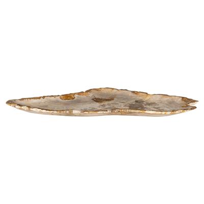 Dekoratif Bowl Fosil Ağaç -58 cm x 37 cm x 3 cm