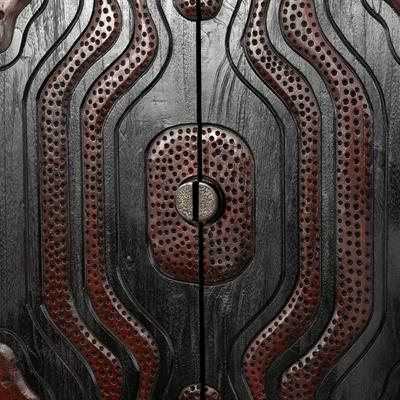 Dekoratif Dolap Ahşap Oymalı 2 kapılı