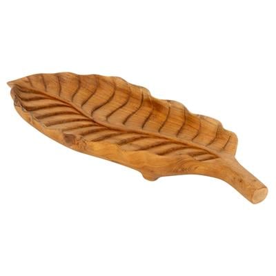 Dekoratif Gondol Leaf Teak 49 cm x 20 cm