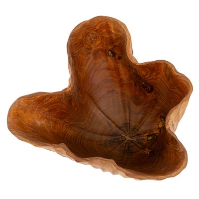 Dekoratif Gondol Lotus Teak 35 cm x 20 cm