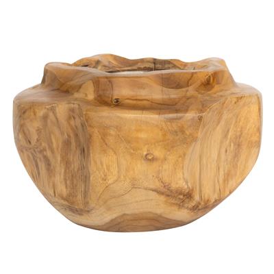 Dekoratif Mum Teak Saksı Formu Ç.30cm