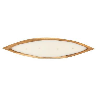Dekoratif Mum Teak Tekne Formu 65cm L