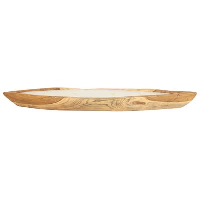 Dekoratif Mum Teak Tekne Formu 65cm L