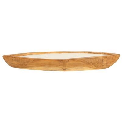Dekoratif Mum Teak Tekne Formu 45cm S