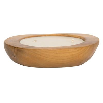 Dekoratif Mum Teak Yuvarlak Form Ç.30cm