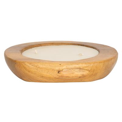 Dekoratif Mum Teak Yuvarlak Form Ç.30cm