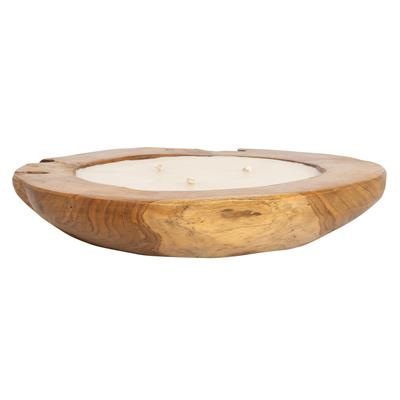 Dekoratif Mum Teak Yuvarlak Form Ç.40cm