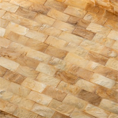 Dekoratif Oval Sedefli Tepsi  Deniz Kabuğu Kaplama 30×20cm