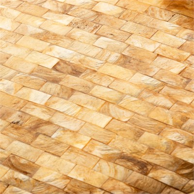 Dekoratif Oval Sedefli Tepsi Deniz Kabuğu Kaplama 40x 31cm