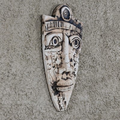Dekoratif Etnik Seramik Yüz Maskesi Figür A-30x55cm