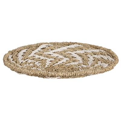 Duvar Tabağı Beyaz Naturel 50 cm