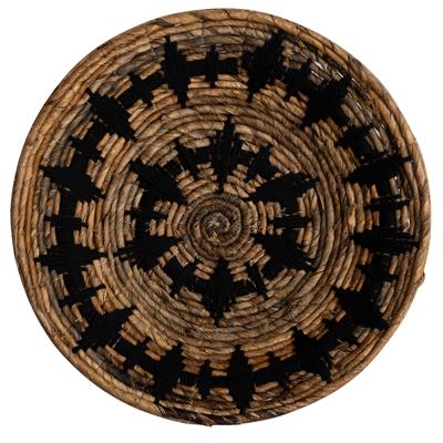 Duvar Tabağı Siyah Makrame Naturel 40 cm
