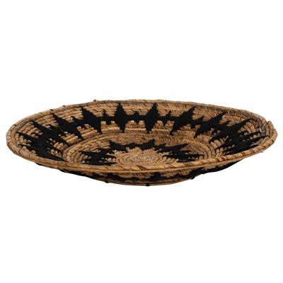 Duvar Tabağı Siyah Makrame Naturel 50 cm