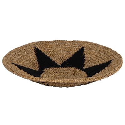 Duvar Tabağı Siyah Makrame Naturel 50cm
