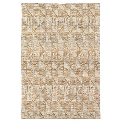 Halı Fas Jakarlı Dokuma Jüt + Yün  Naturel/Fildişi 160 cm x 230 cm