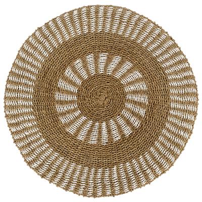 Kilim Jüt Naturel Beyaz Desenli Ç.100 cm
