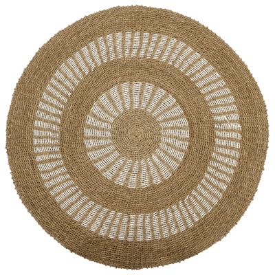 Kilim Jüt Naturel Beyaz Desenli Ç.150 cm