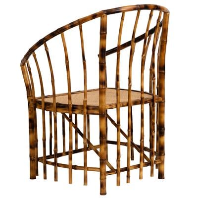 Koltuk Bambu Naturel Rattan L