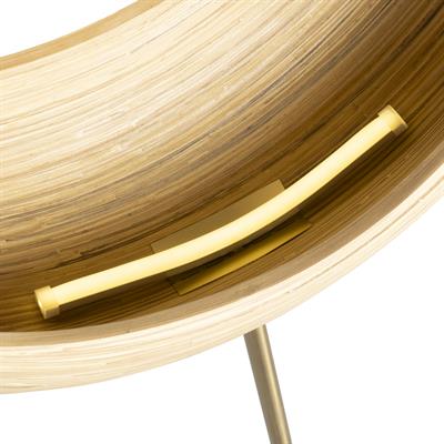 Doğal Bambu Ledli Lambader 70cm