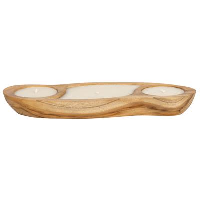 Mum 3 Bölmeli Teak 45cm