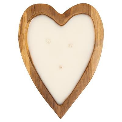Mum Teak Kalp Formu Ç.30cm