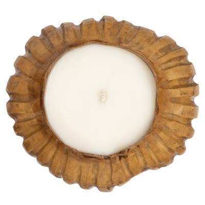 Mum Teak Top Formu Oymalı Ç.20cm