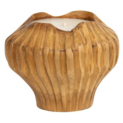 Mum Teak Top Formu Oymalı Ç.20cm