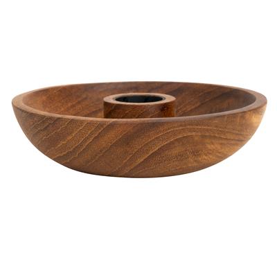 Mumluk  Teak Naturel  D.12 cm x H.3 cm
