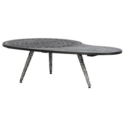 Orta Sehpa Ahşap Oymalı Y.34cm