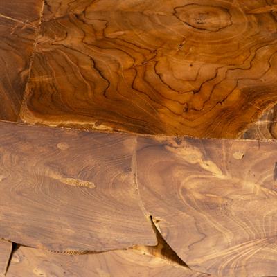 Orta Sehpa Oval  Teak Rustik 127cmx88cmx45cm