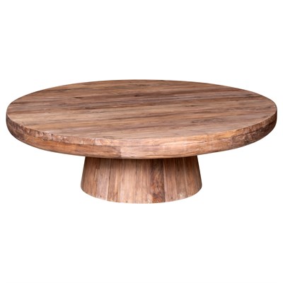 Orta Sehpa Yuvarlak Rustic Teak Ç: 130cm Y:40cm