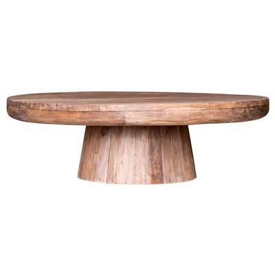 Orta Sehpa Yuvarlak Rustic Teak Ç: 130cm Y:40cm