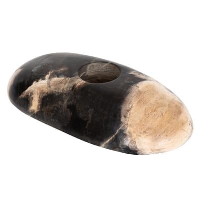 Oval Mumluk M Fosil Ağaç-21 cm x 12 cm x 3 cm