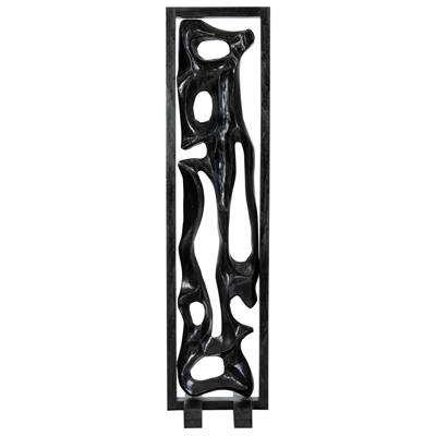 Paravan Teak  Siyah/Siyah 63 cm x 194 cm