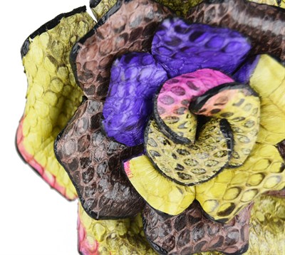 Piton Derisi Gül Bileklik Multicolor