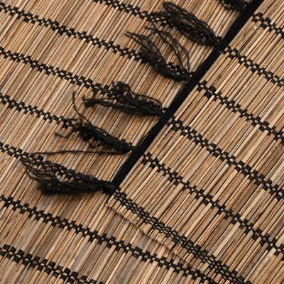 Runner  Naturel Rattan Beyaz Dikişli